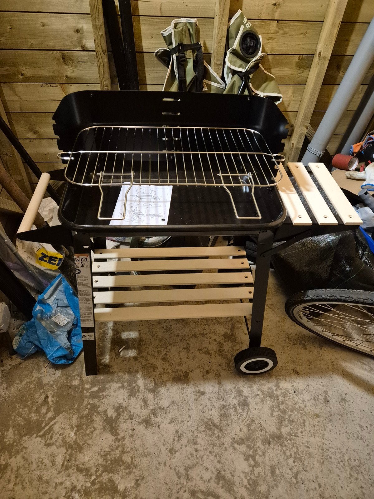 Nieuwe Grillmeister houtskool BBQ – ongebruikt & compleet op, Ophalen, Nieuw, Met accessoires