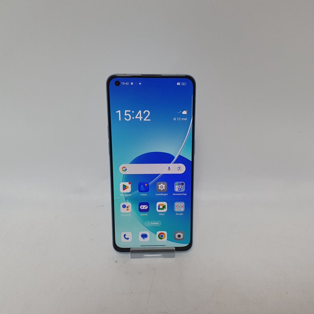 Oppo Reno6 128GB Ice Blue in Zeer Nette Staat, Telecommunicatie, Mobiele telefoons | Samsung, Oppo, Zo goed als nieuw, Support@oppo.com