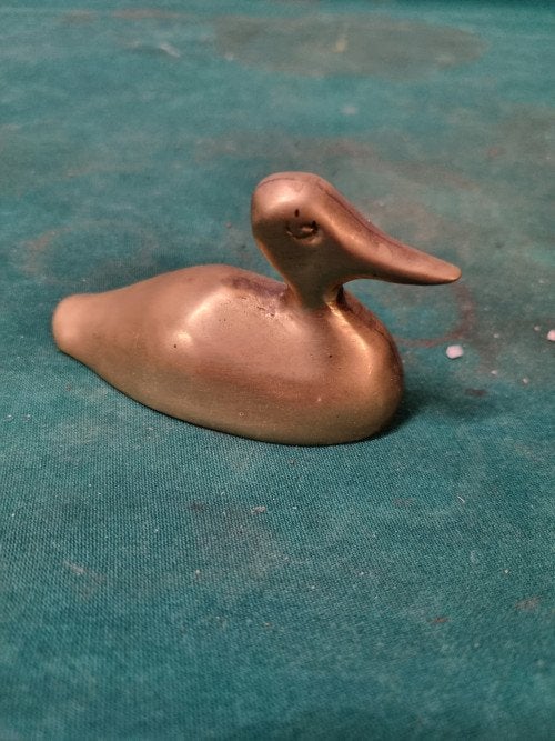 beeld eend messing vintage, Ophalen of Verzenden