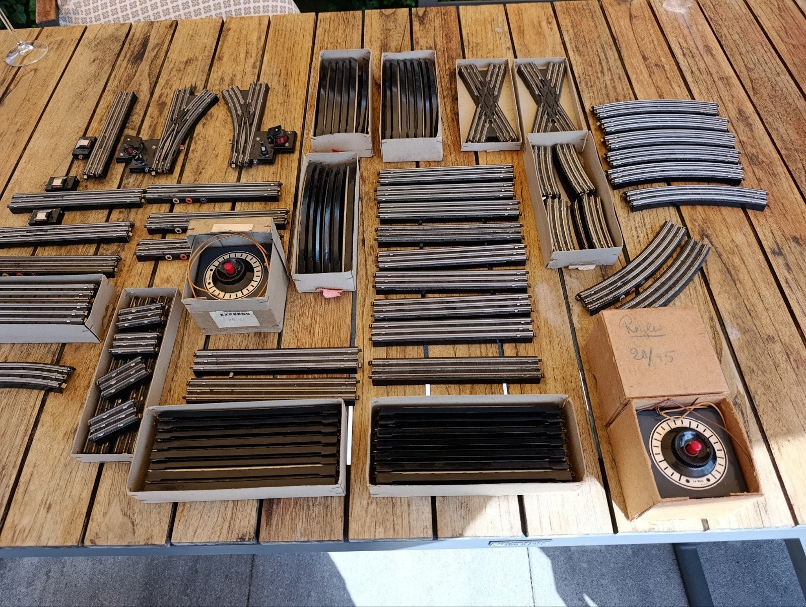 Trix Express Bakeliet Rails en Accessoires in ovp, Gebruikt, Gelijkstroom, Trix, Rails
