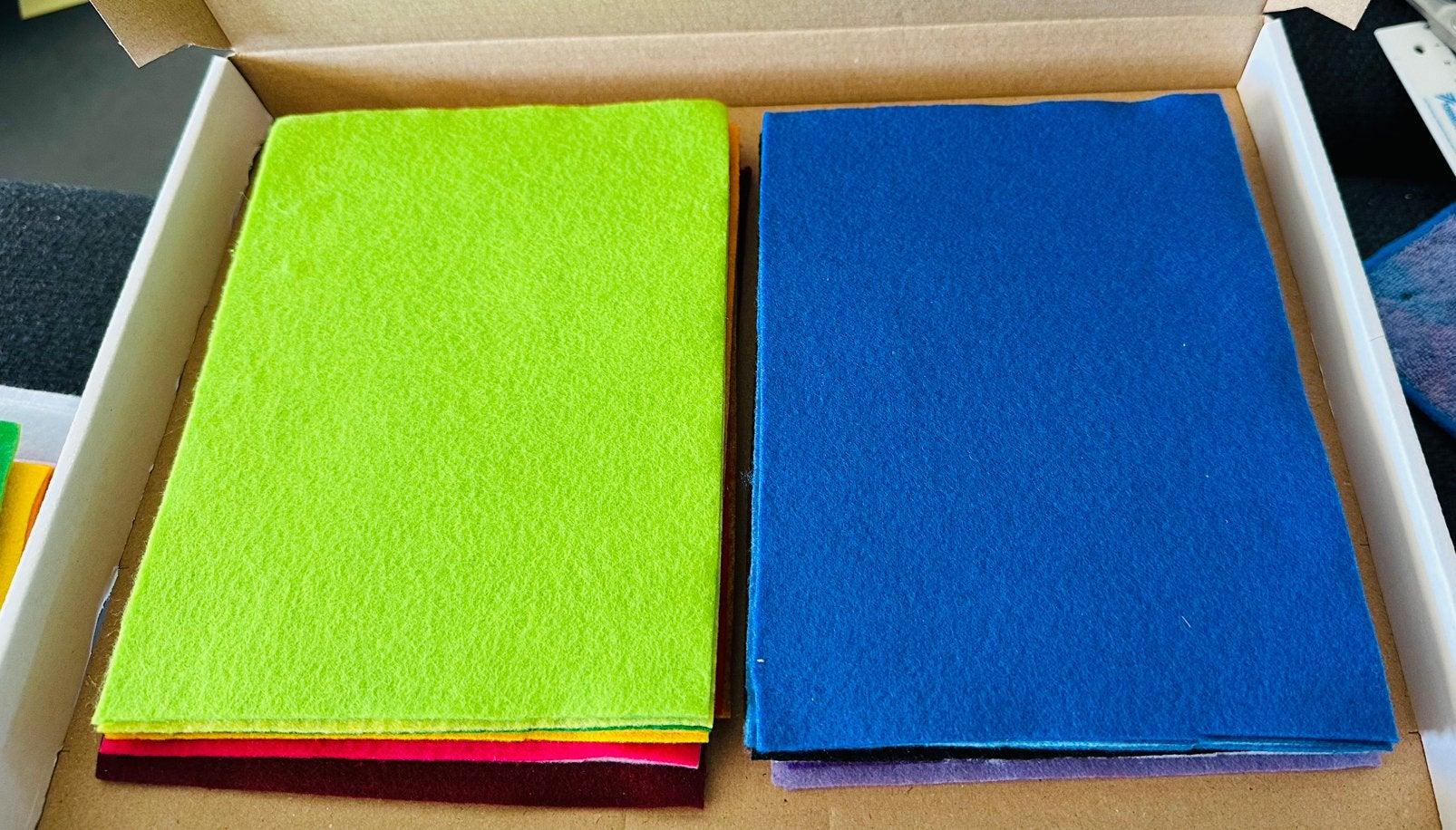 Vilt lapjes 24 kleuren, Ophalen of Verzenden, Nieuw, Los Vilt