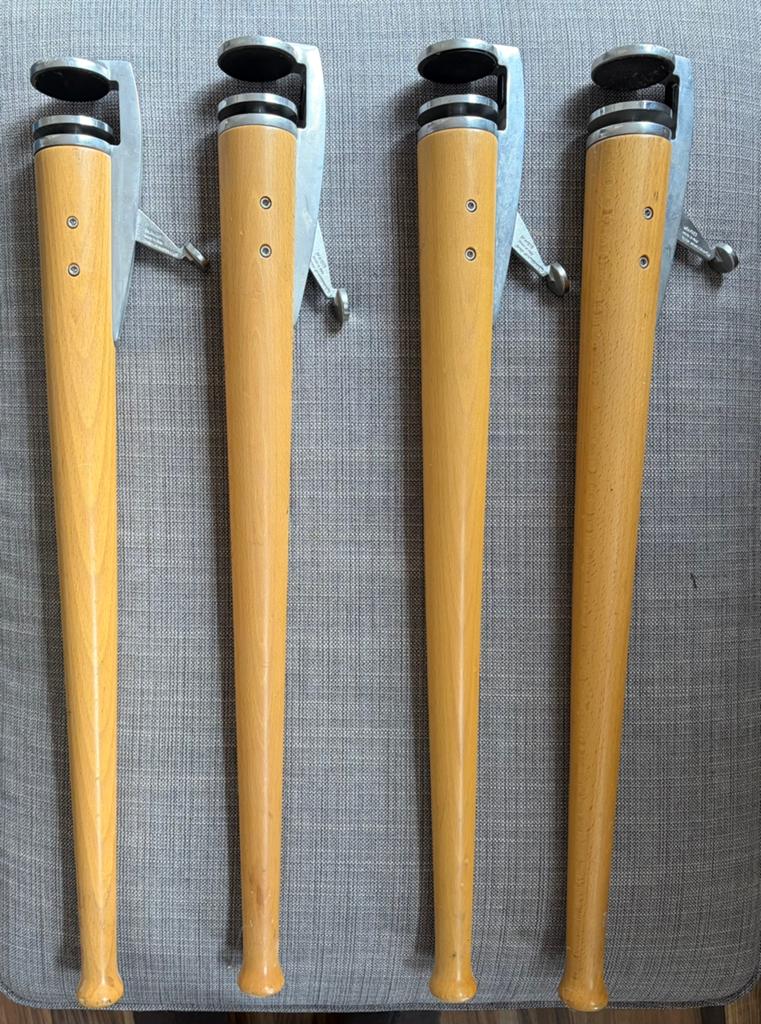 Originele Massaud Jean-Marie instelbare tafelpoten, Ophalen, Minder dan 50 cm, 50 tot 100 cm, Rond