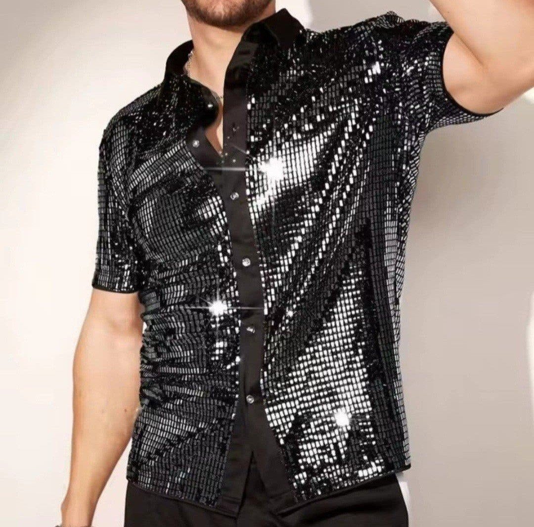 Mooi Feestelijk Glitter Overhemd, tm XXL, Verzenden, Nieuw