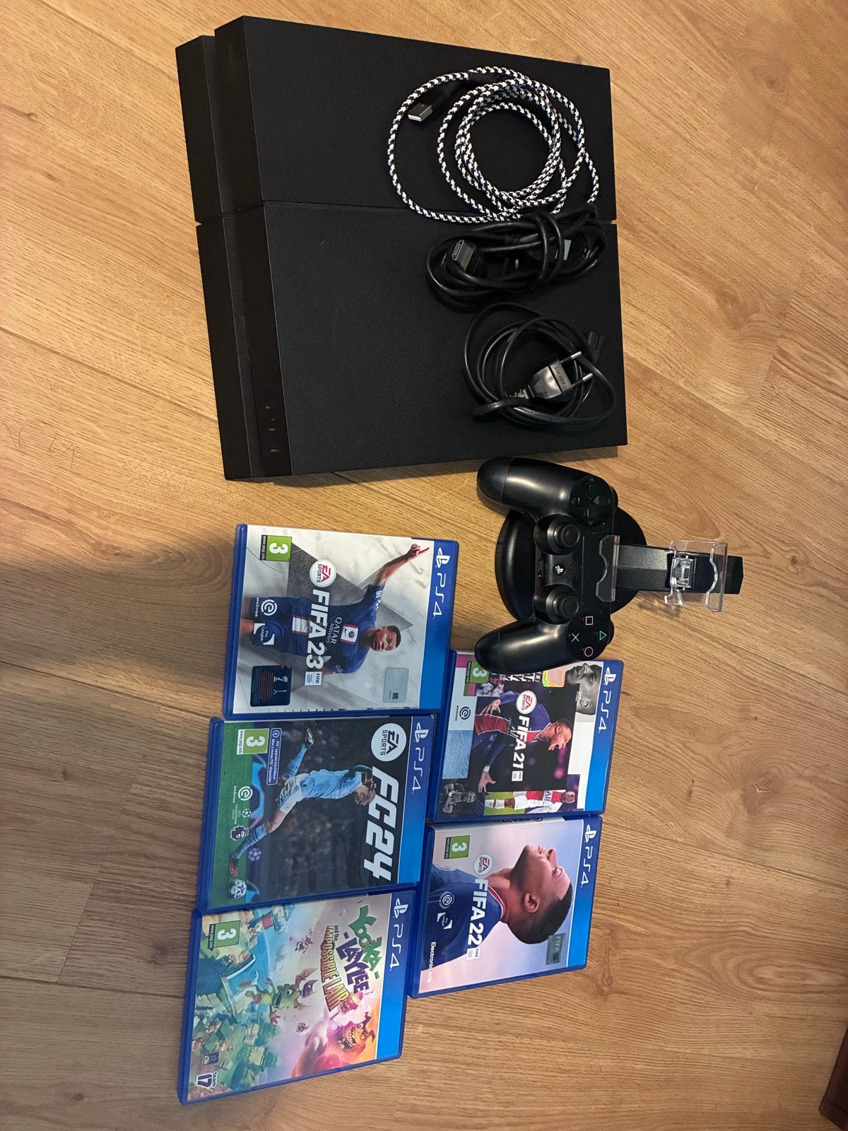 PlayStation 4 Slim 1TB met 1 controller en 5 games, Ophalen of Verzenden, 1 TB, Met 1 controller, Slim