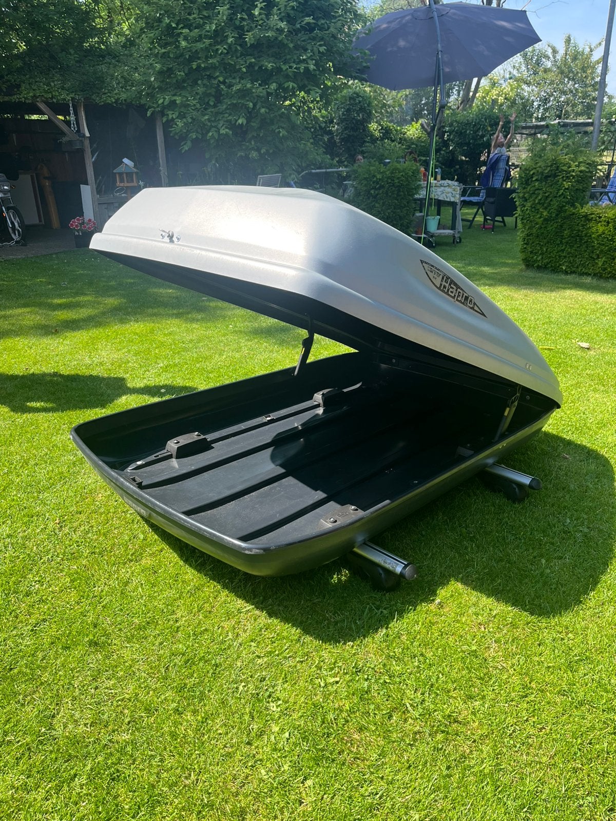 Hapro carver 4.4 dakkoffer incl dakdragers, Ophalen, Gebruikt