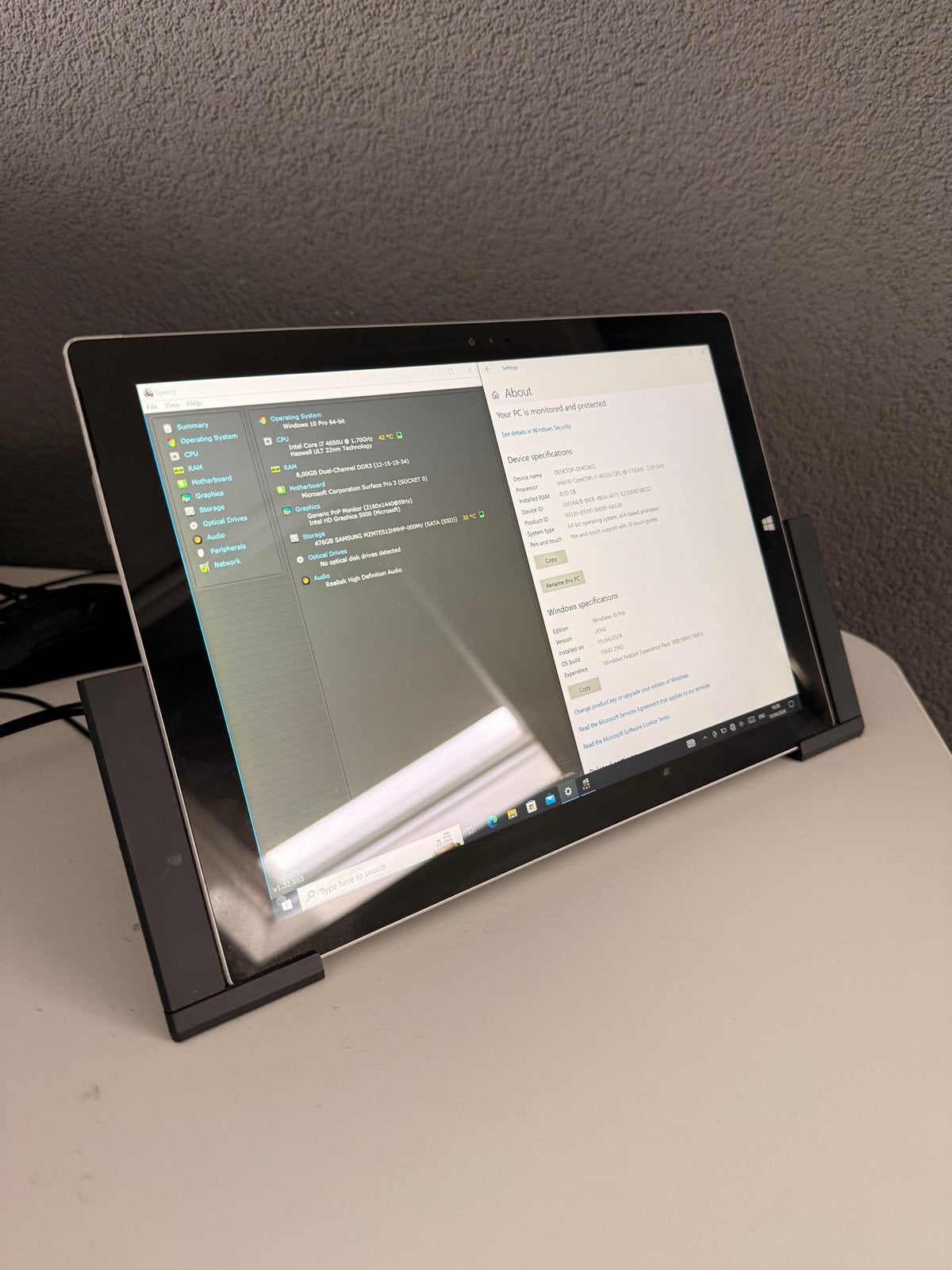 Microsoft Surface Pro 3 i7 8GB RAM 512GB SSD met Dock, Computers en Software, Windows Tablets, Ophalen of Verzenden, Gebruikt