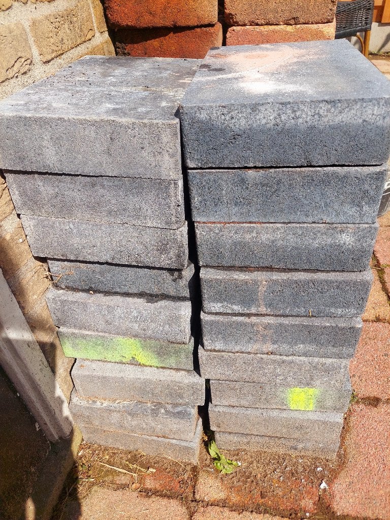 GRATIS tuintegels, Ophalen, Gebruikt, 5 tot 10 m², Beton