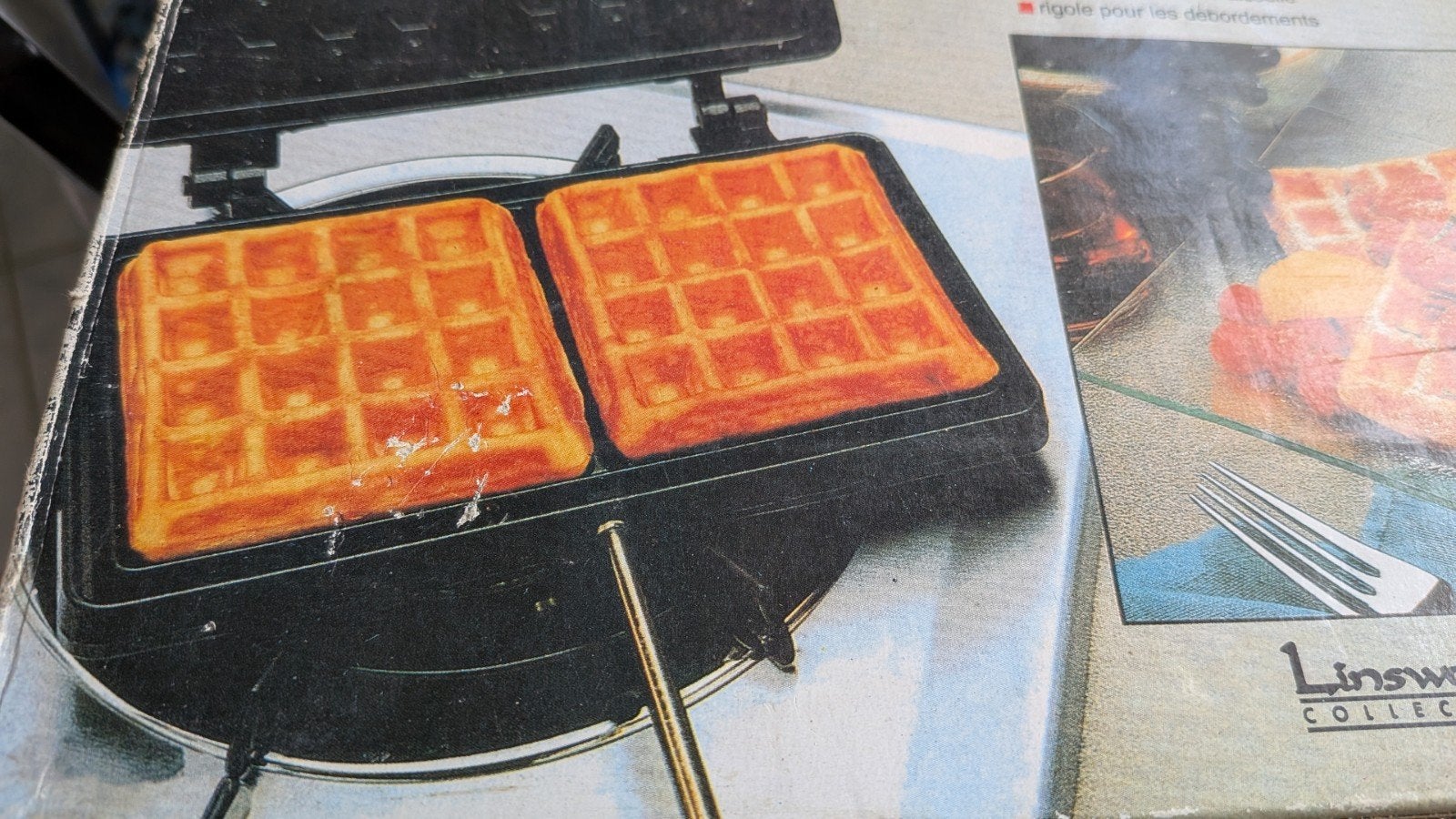Vintage Linsware Wafelijzer - Gas & Elektrisch ongebruikt, Ophalen