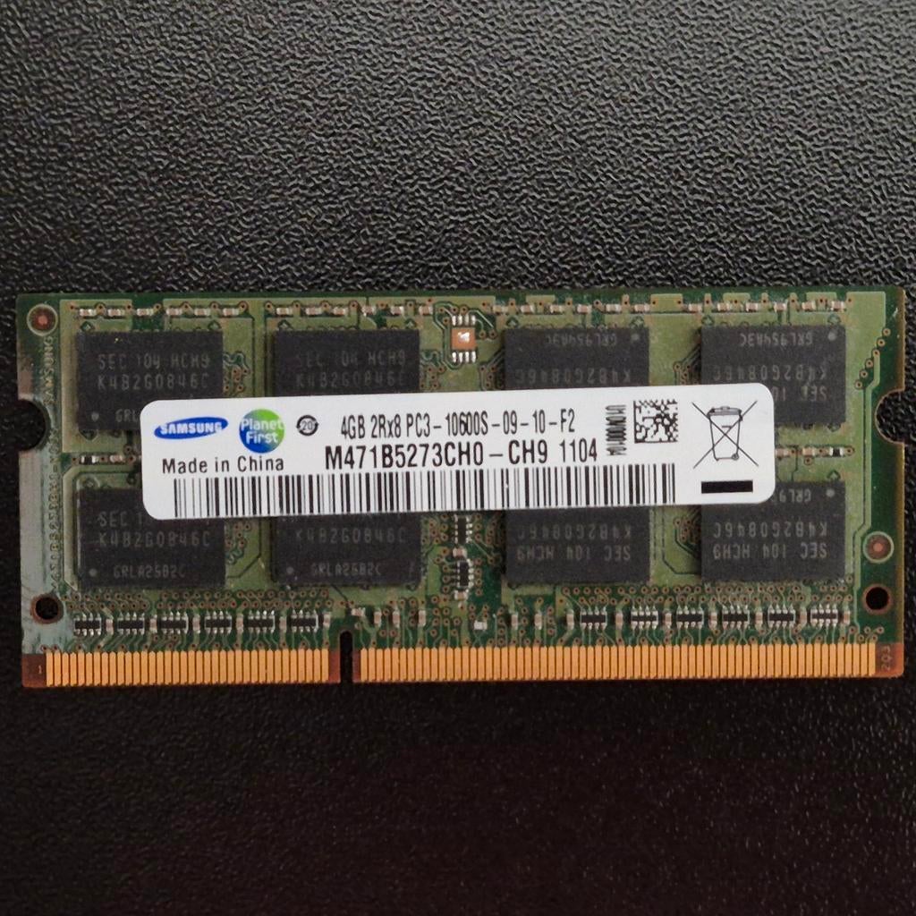 Samsung 4GB DDR3 PC3 1333MHz - Laptop geheugen, Computers en Software, RAM geheugen, Gebruikt, DDR3, Ophalen of Verzenden, Laptop