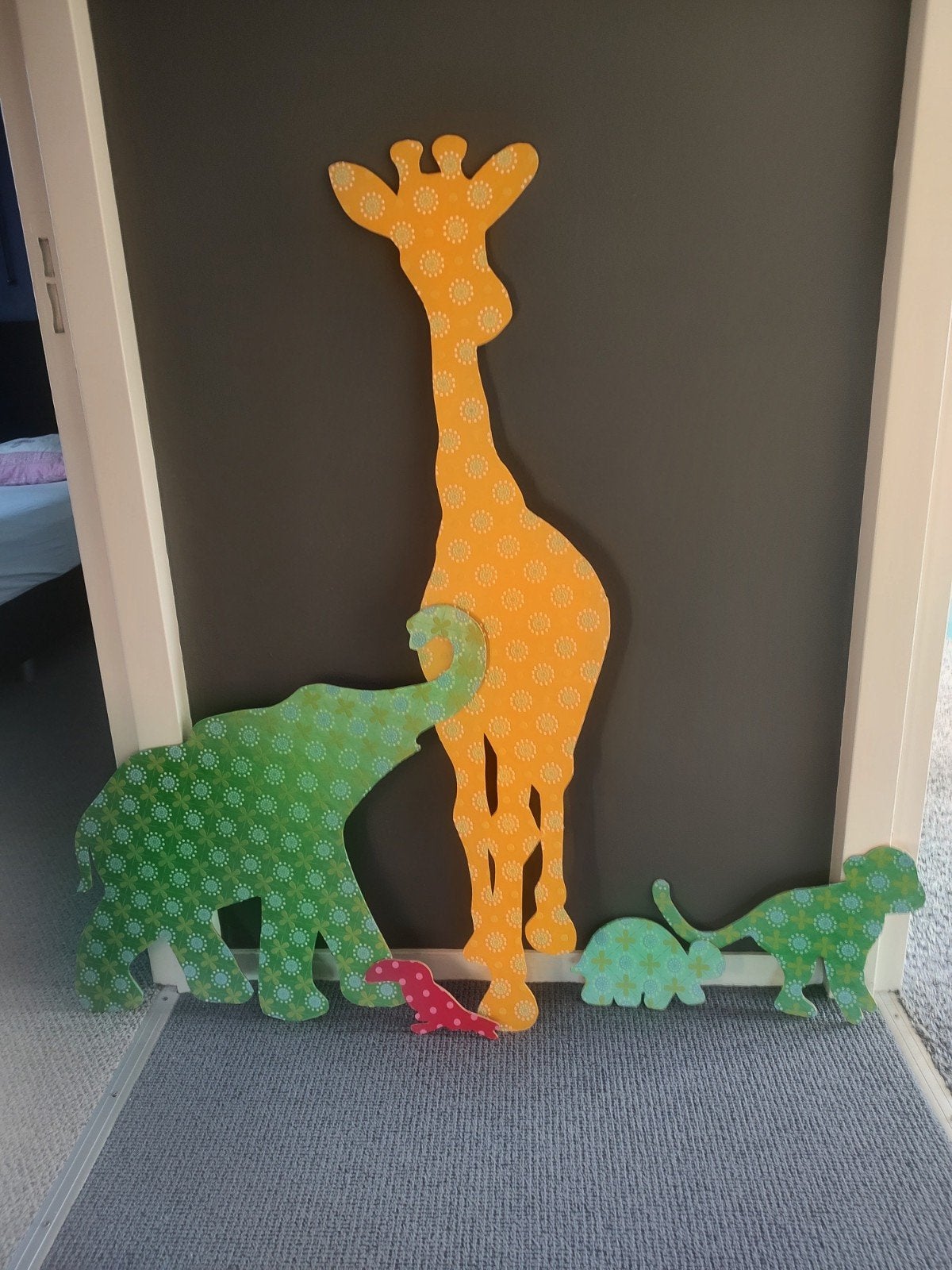 muurdecoratie, Gebruikt, Groen, Ophalen of Verzenden, Wanddecoratie