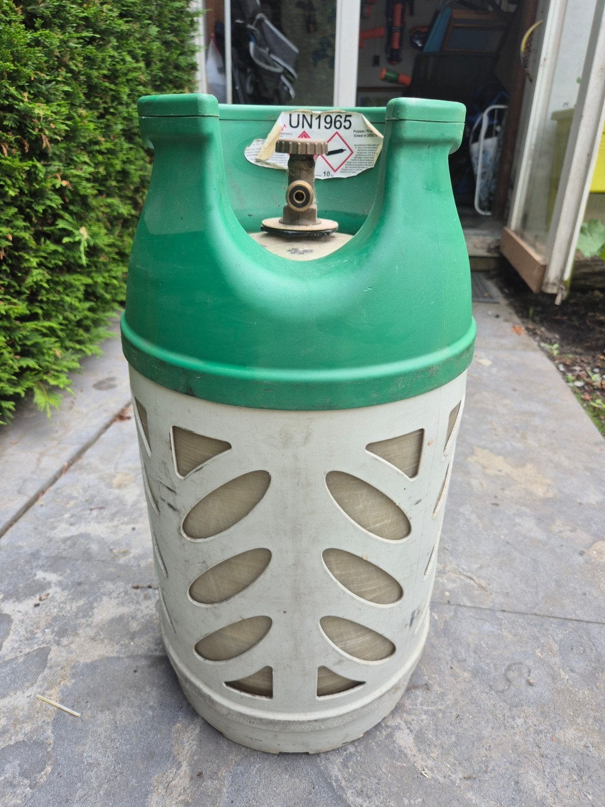 10 liter lichtgewicht gasfles (leeg), Ophalen, Gebruikt