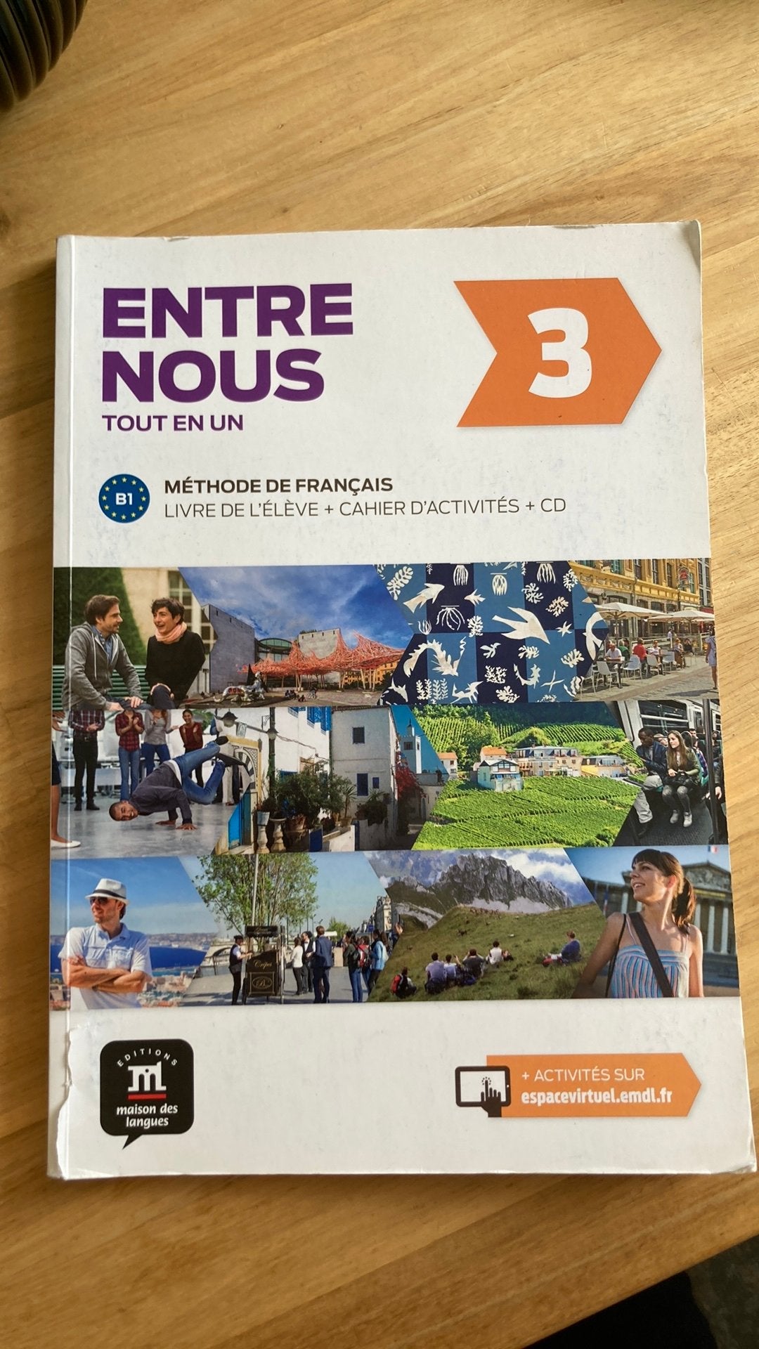 Entre Nous 3 Frans B1, Ophalen of Verzenden, Zo goed als nieuw, Overige niveaus, Frans