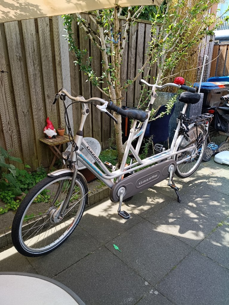 Tandem Gazelle for two, Minder dan 10 versnellingen, Zo goed als nieuw, 51 tot 55 cm, Gazelle