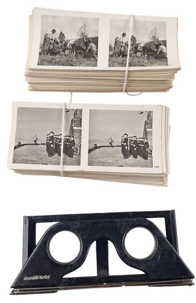 duitse ww2 3d fotos set in nette gebruikte staat, Ophalen of Verzenden, Duitsland