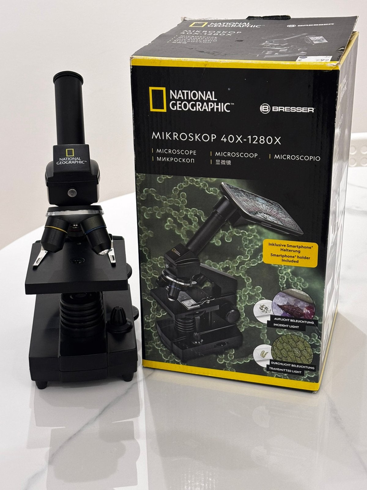 microscoop, Audio, Tv en Foto, Verzenden, Zo goed als nieuw, Minder dan 400x, Biologische microscoop