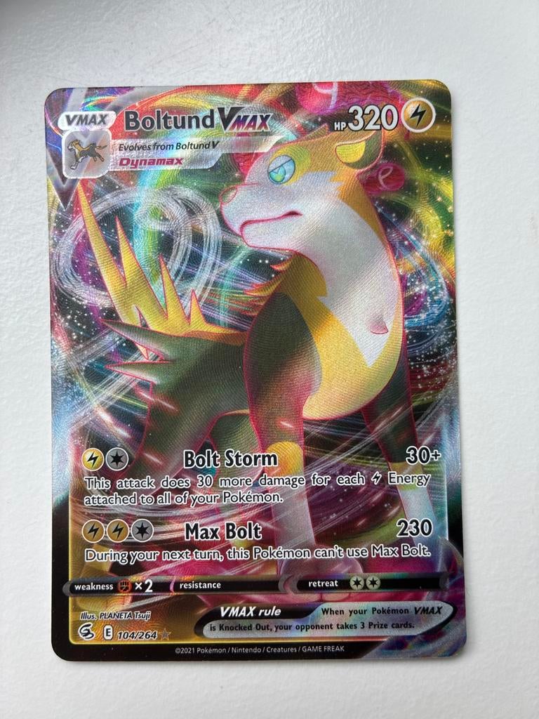 Boltund VMAX Pokémon Kaart - Zo goed als nieuw, Hobby en Vrije tijd, Verzamelkaartspellen | Pokémon, Ophalen of Verzenden, Zo goed als nieuw