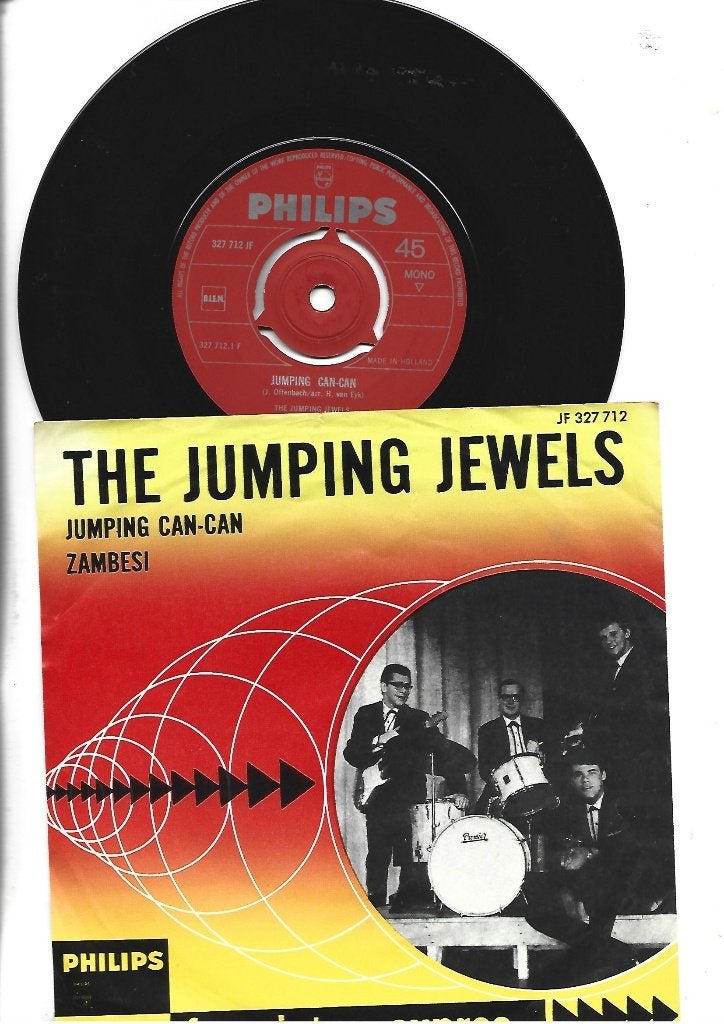 THE JUMPING JEWELS SINGLE 7" JUMPING CAN CAN 1964, Cd's en Dvd's, Vinyl Singles, 7 inch, Ophalen of Verzenden, Pop, Overige typen