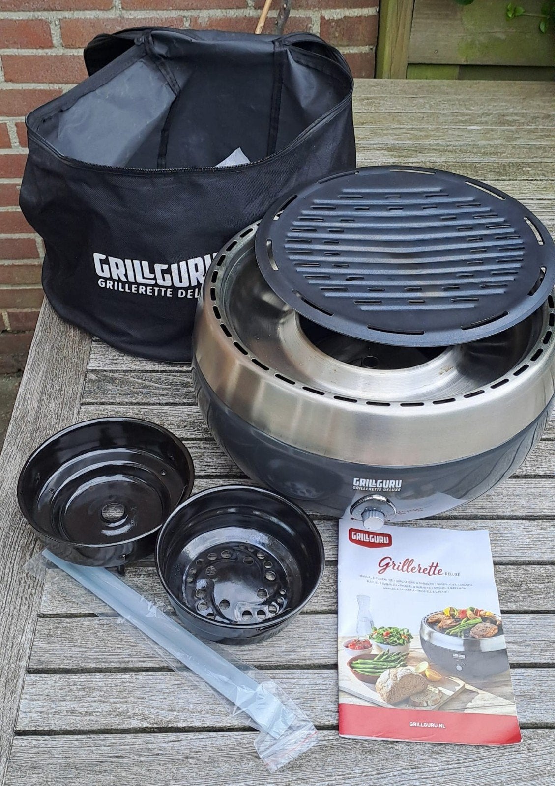 Grill Guru Grillerette Deluxe (tefel BBQ), Ophalen of Verzenden, Zo goed als nieuw