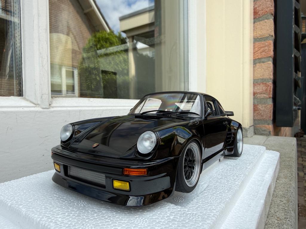 1:18 Porsche 911 930 Turbo Wangan Midnight Blackbird Autoart, Hobby en Vrije tijd, Modelauto's | 1:18, Auto, Autoart, Nieuw, Ophalen of Verzenden