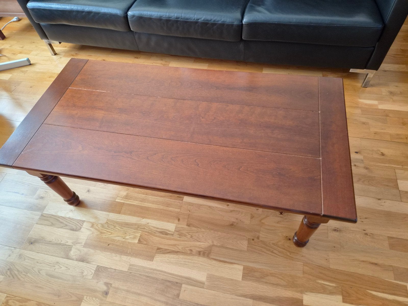 Houten salontafel met lades, Ophalen, Gebruikt, Klassiek, 50 tot 100 cm