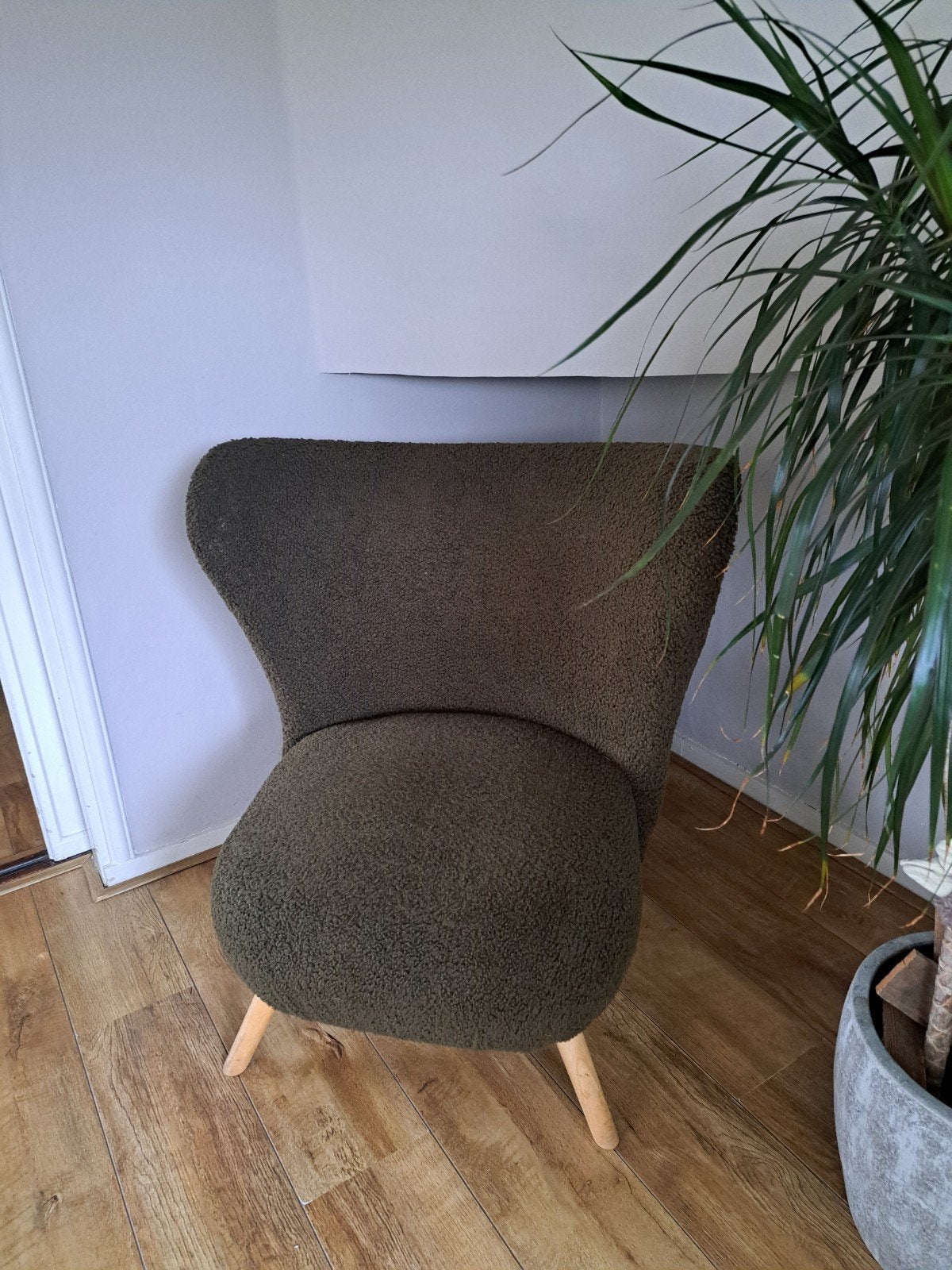 Comfortabele groene fauteuil  teddy, Huis en Inrichting, Ophalen, Overige kleuren, Zo goed als nieuw, Eén