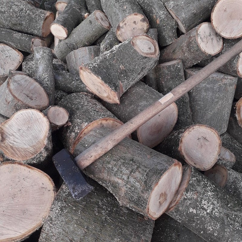 Haardhout beuken +- 6 a 7m3, 6 m³ of meer, Ophalen, Beukenhout, Stammen