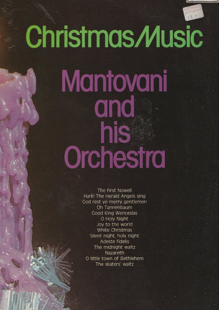Mantovani and his orchestra christmas music 14 nummers lp, Ophalen of Verzenden, Zo goed als nieuw, 12 inch, LP