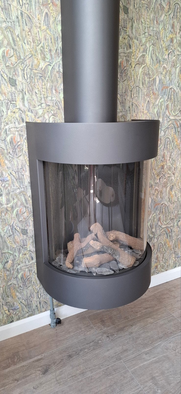 gaskachel Freebell zwart gietijzer, afm.: B/D/H.: 55x39x74cm, Ophalen, Zo goed als nieuw, Gas, Gaskachel