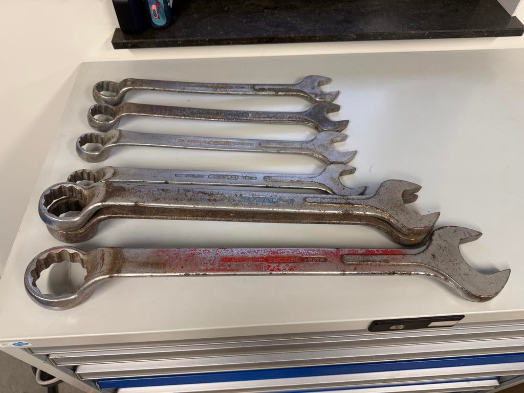 Gedore 1b ringsteeksleutels maat 36 en 55, Auto diversen, Autogereedschap, Ophalen, Gebruikt