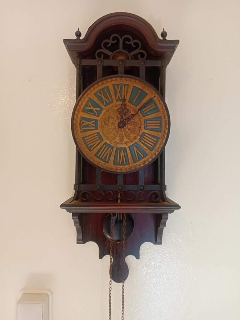 Oude wand klok, Antiek en Kunst, Antiek | Klokken, Ophalen of Verzenden