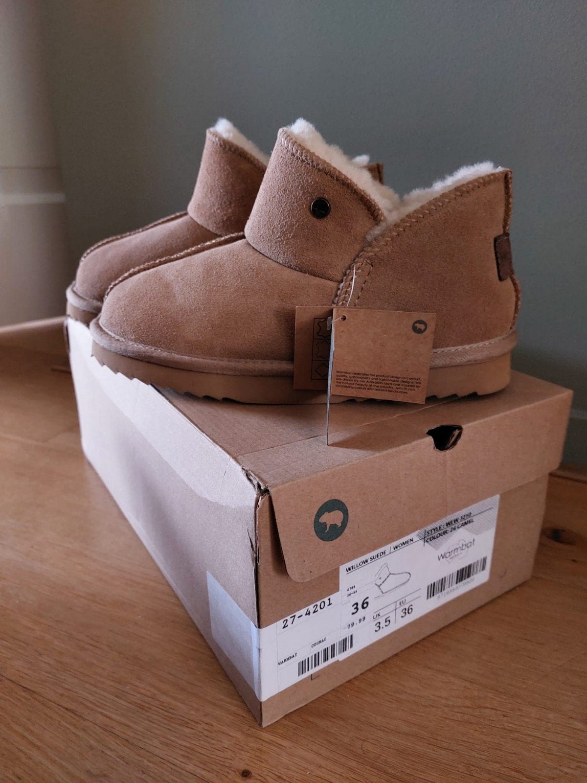 pantoffels Warmbat Australia, Ophalen of Verzenden, Nieuw, Bruin, Pantoffels of Sloffen