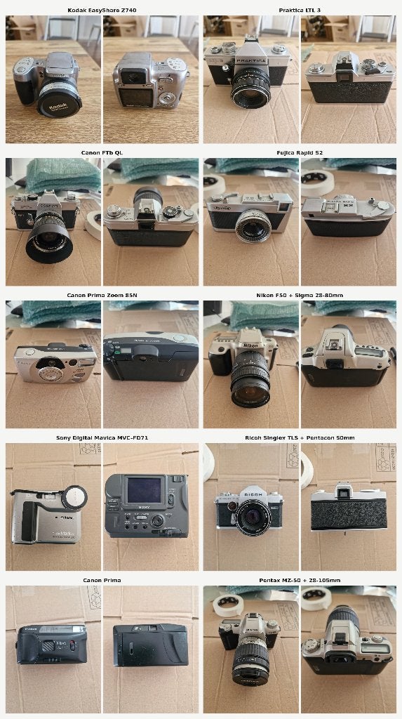 Grote collectie vintage camera’s, objectieven, projectoren, Audio, Tv en Foto, Ophalen of Verzenden, Gebruikt, Compact, Overige Merken