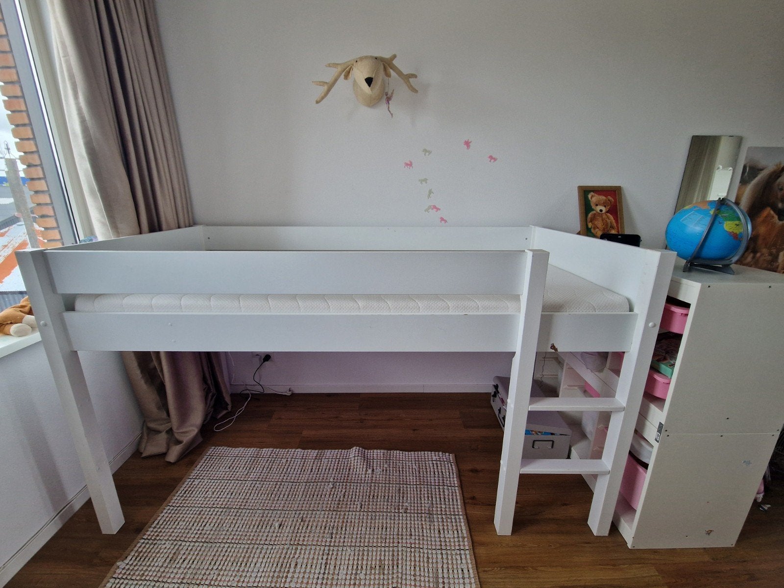 Halfhoogslaper wit van Petit Amelie, Ophalen, Gebruikt, 90 cm, Eenpersoons