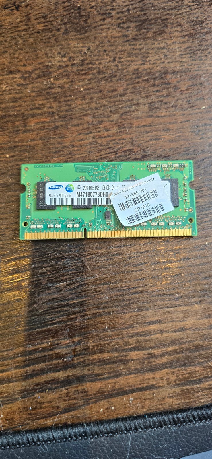 Samsung ddr3 so-dimm 2gb 10600s, Computers en Software, RAM geheugen, Gebruikt, DDR3, Ophalen of Verzenden, 2 GB