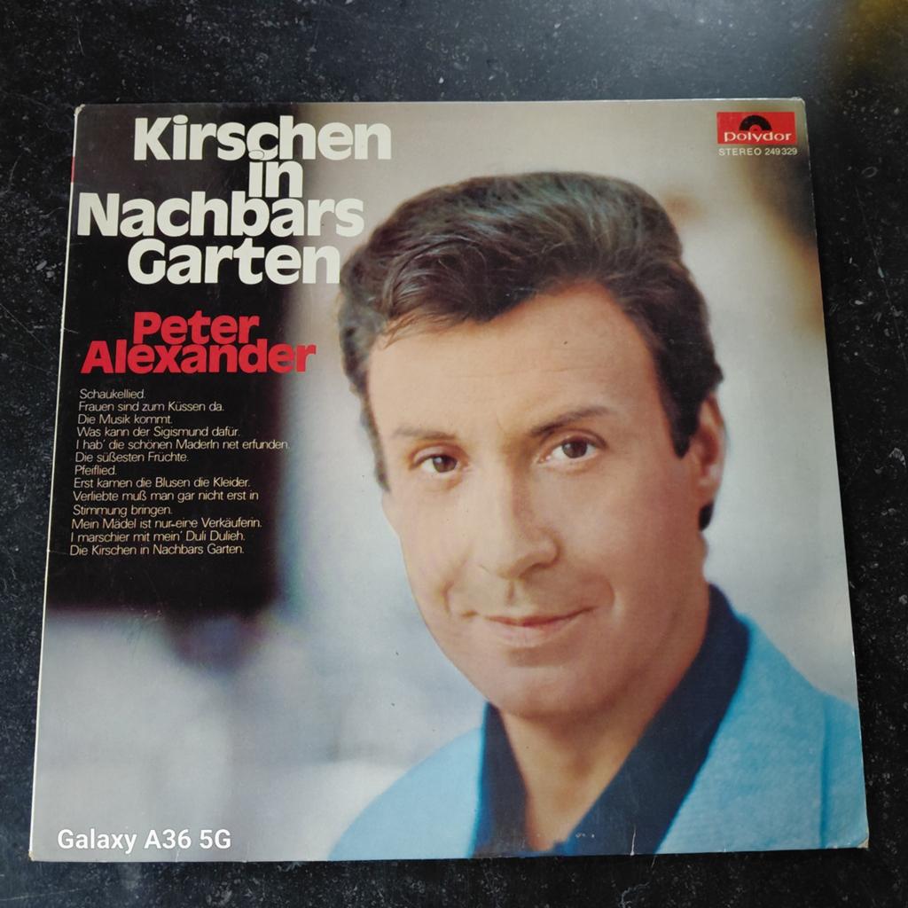 Peter Alexander - Kirschen In Nachbars Garten LP (Polydor), Cd's en Dvd's, Vinyl | Pop, Gebruikt, 12 inch, 1960 - 1969, Fotohoes