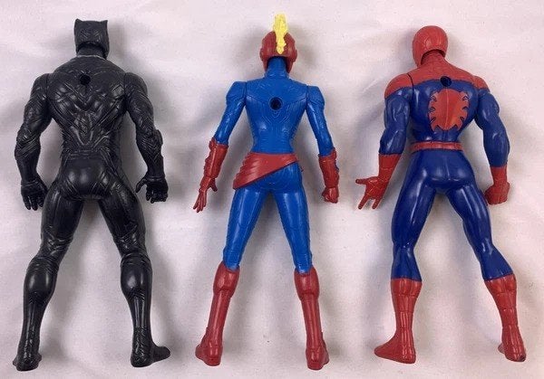 Hasbro Marvel figuren SpiderMan Captain Marvel Black Panther, Coolsingel 104, 3011 AG Rotterdam, Netherlands, Verzenden, Zo goed als nieuw