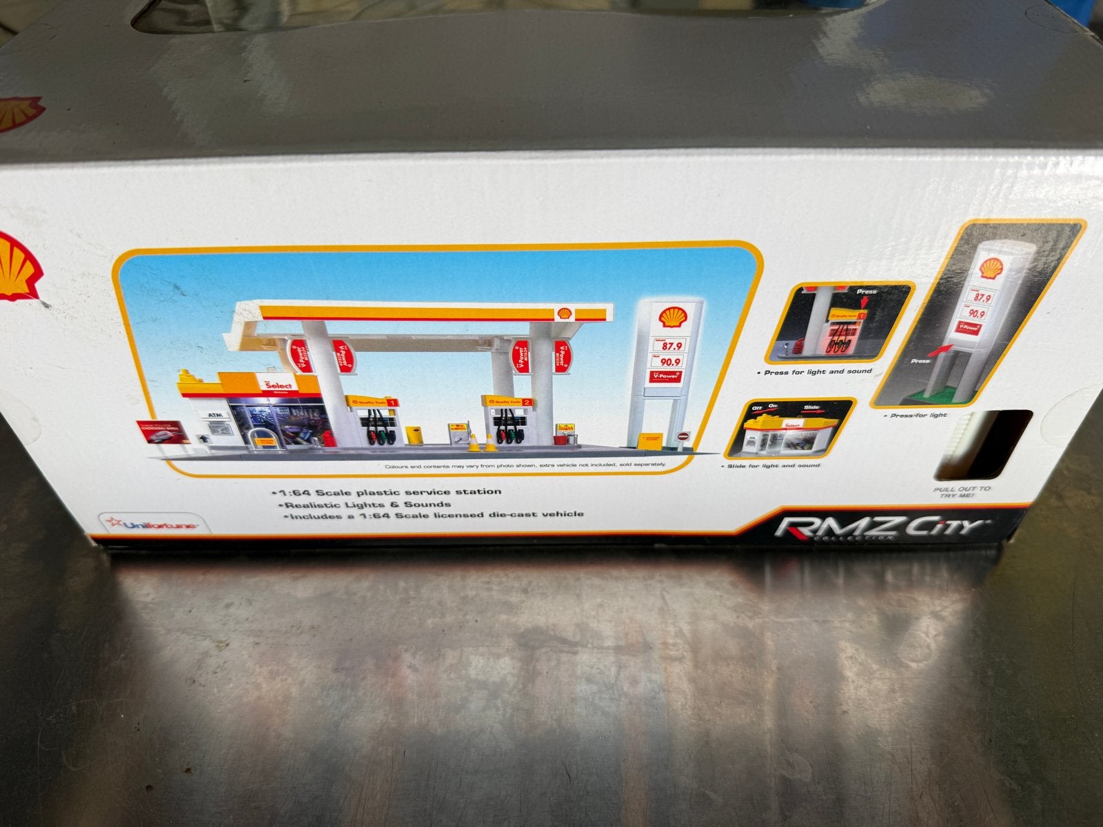 RMZ City Shell Tankstation Playset met Porsche Panamera, Ophalen of Verzenden, Nieuw