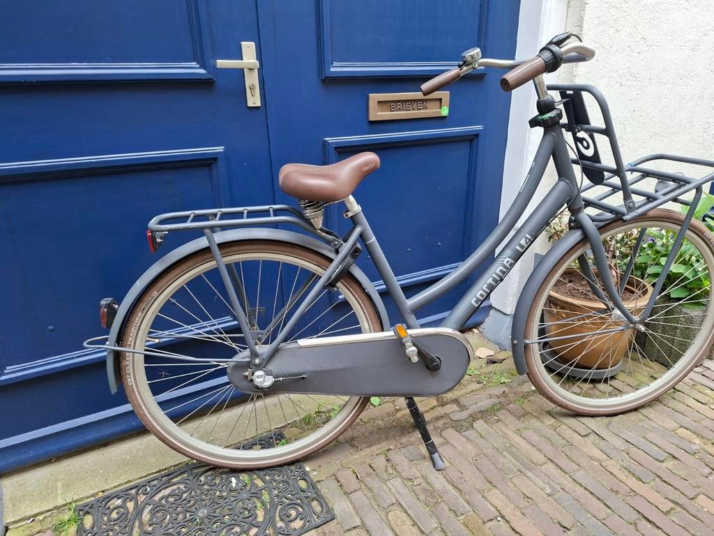 Cortina U4 Transportfiets Dames - Grijs, Fietsen en Brommers, Fietsen | Dames | Damesfietsen, Gebruikt, Versnellingen, 50 tot 53 cm