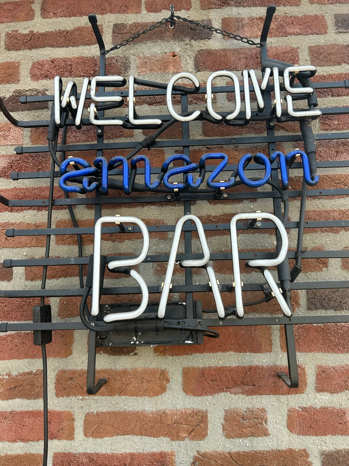 Unieke Neon Verlichting 'WELCOME amazon BAR', Huis en Inrichting, Ophalen, Overige merken, Gebruikt, Meerkleurig