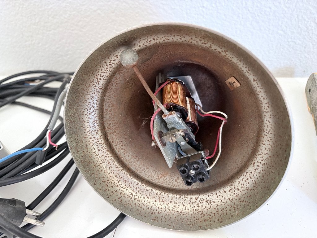ZEER OUDE ELEKTRISCHE DEUR / WINKELBEL (8V) COMPLEET MET ..., Ophalen of Verzenden