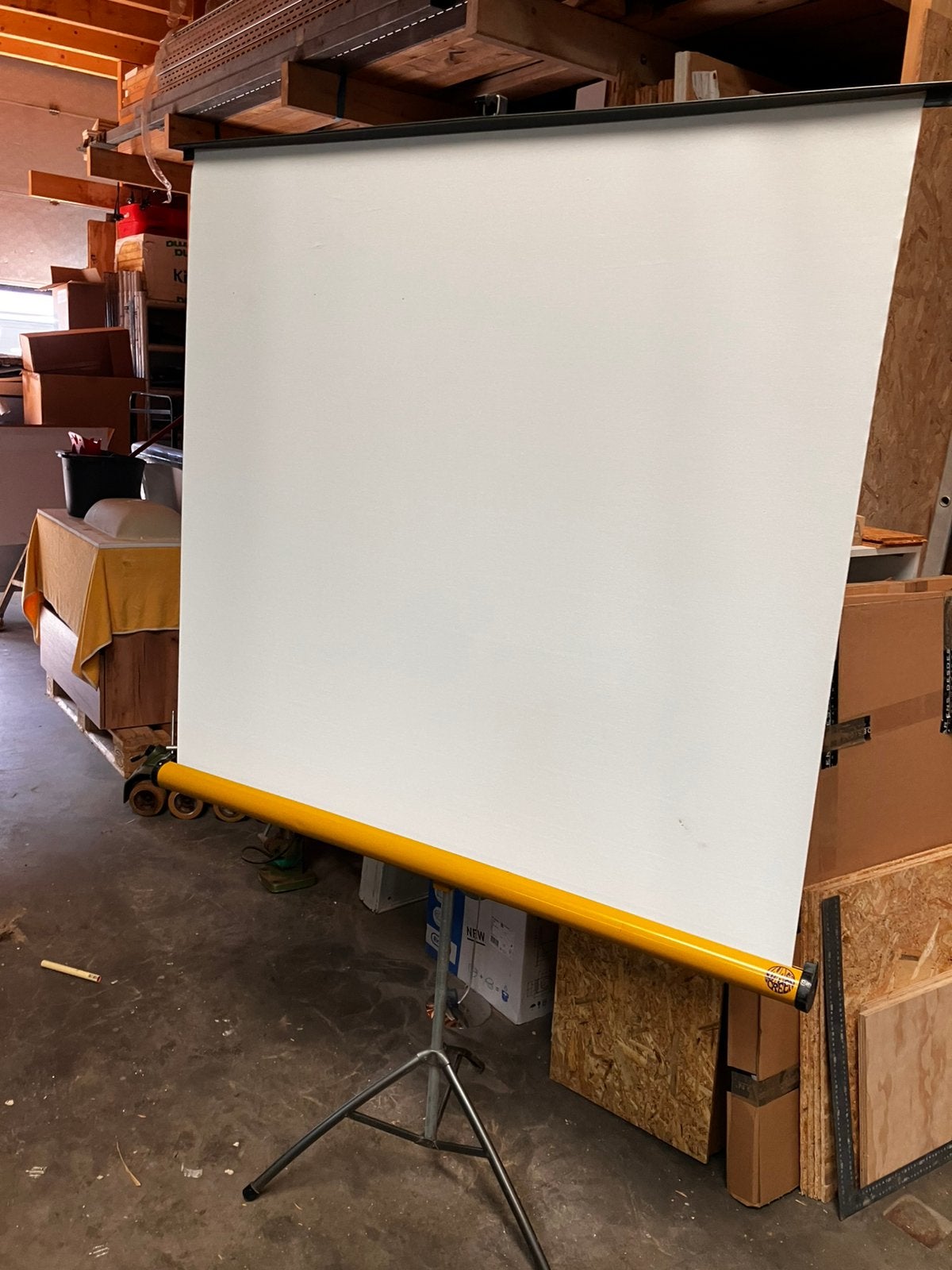Vintage Projectie scherm ImageScreen/draaibaar / inklapbaar, Ophalen, Gebruikt