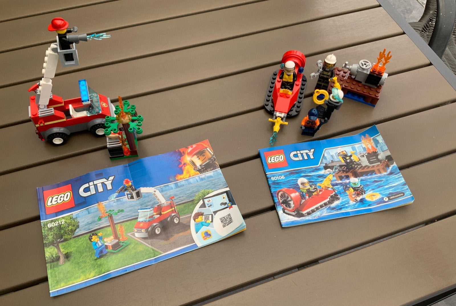 Lego City brandweer 60106 en 60212, Ophalen of Verzenden, Zo goed als nieuw