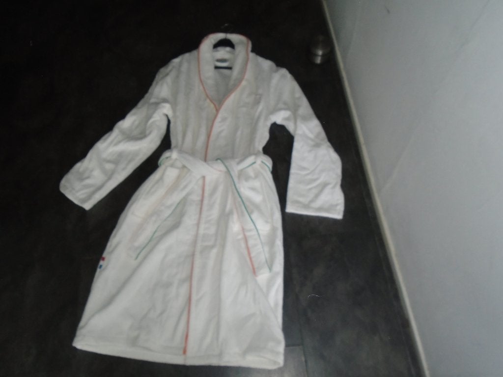 Witte Katoen Badjas Nationale Postcode Loterij ZGAN, Kleding | Dames, Ondergoed en Lingerie, Postcode Loterij, Verzenden, Wit