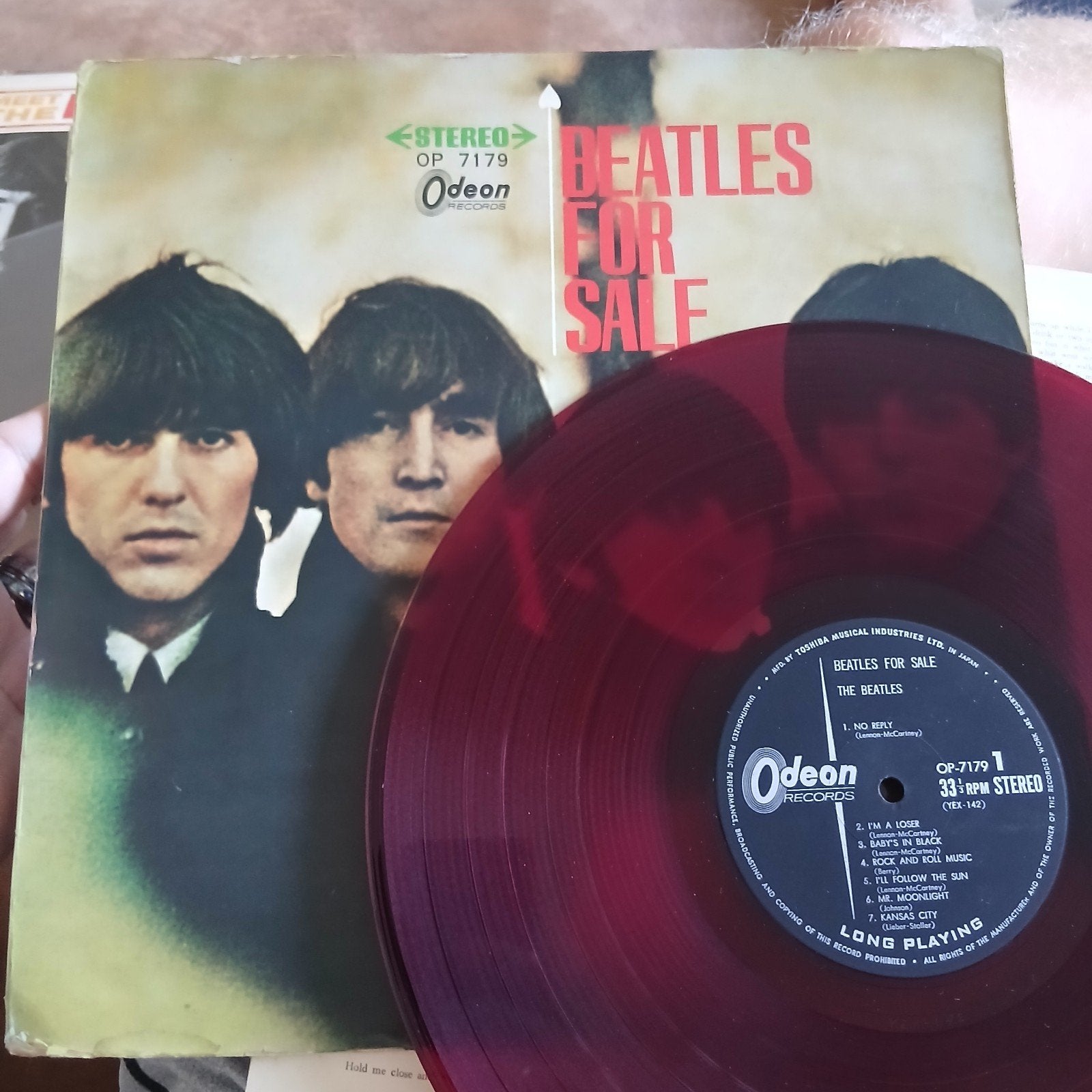 The Beatles - Beatles For Sale (Japanse Rode Vinyl LP), Cd's en Dvd's, Vinyl | Pop, LP, Pop, Ophalen of Verzenden, Originele persing
