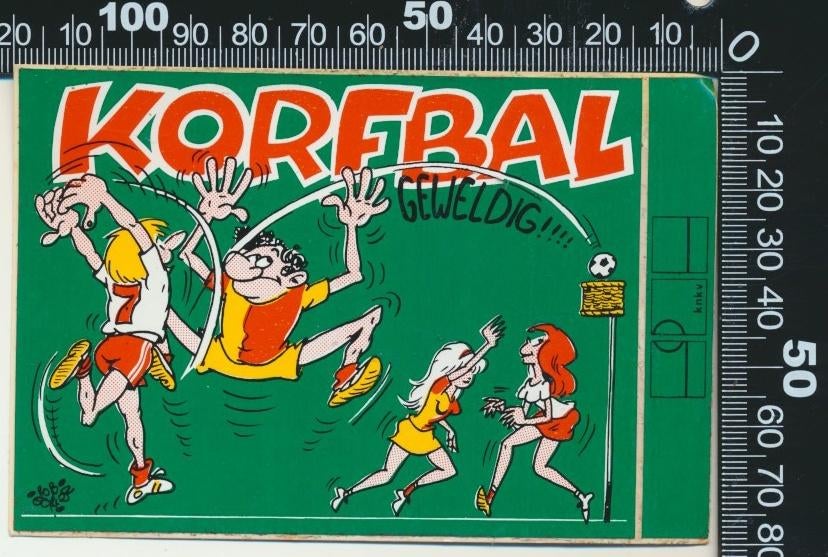 Sticker: Korfbal - Geweldig (4), Ophalen of Verzenden, Zo goed als nieuw, Sport