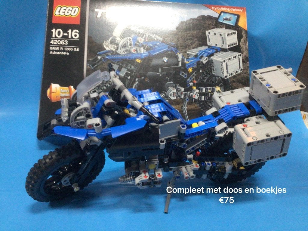 Lego Technic 42063 BMW R 1200 GS Adventure, Inclusief instructies, Lego, Ophalen of Verzenden, Zo goed als nieuw