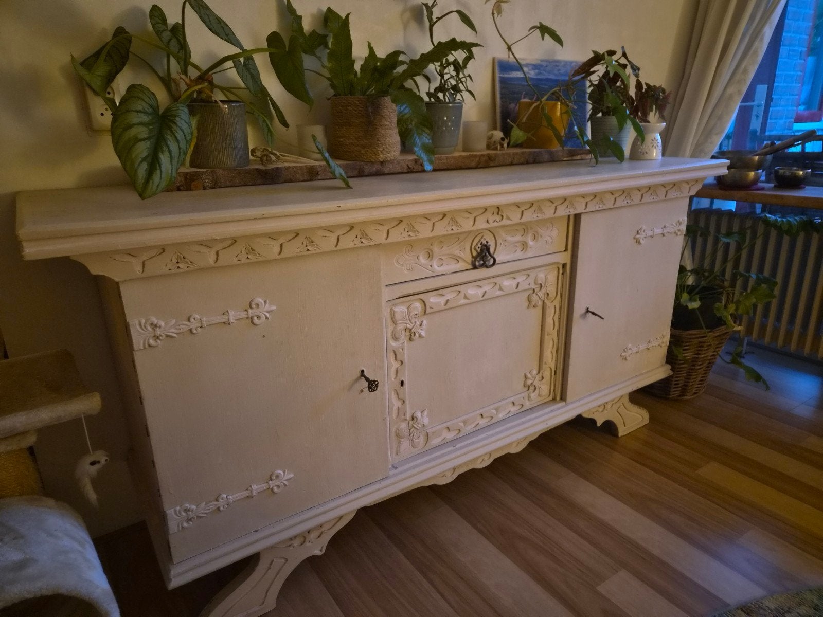 Houten dressoir, Ophalen, Gebruikt, 25 tot 50 cm, 150 tot 200 cm
