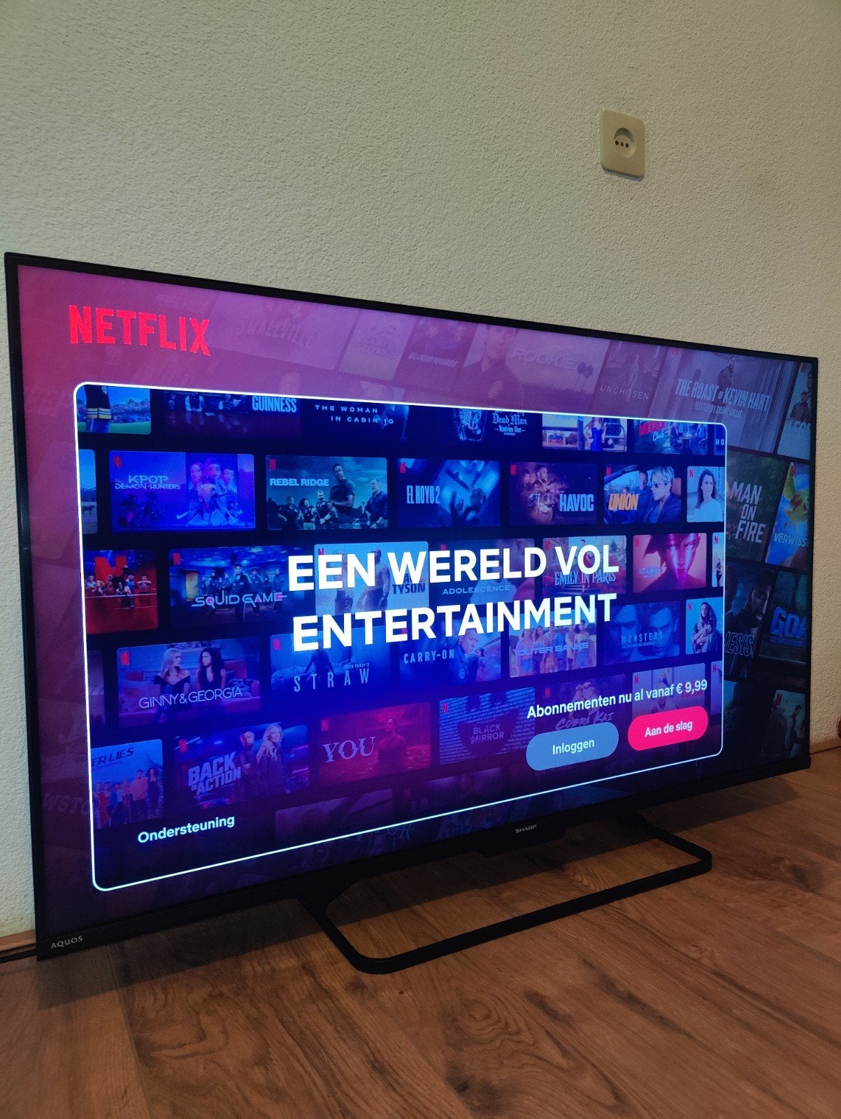 SHARP Aquos 144Hz 4K QLED 43 inch 2025 TV - 18M Garantie, QLED, 120 Hz, Zo goed als nieuw, 100 cm of meer