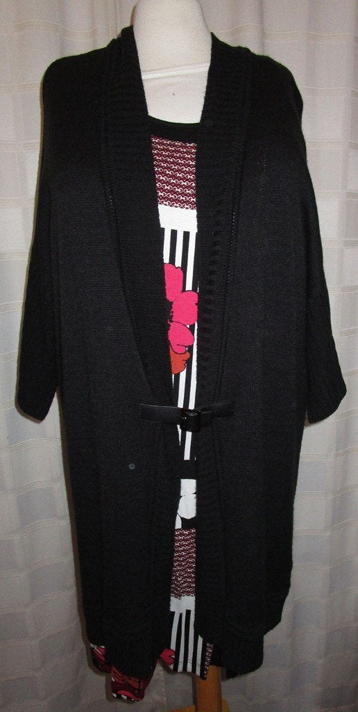 Miss Etam zwart vest maat 50 ME93, Zwart, Maat 46/48 (XL) of groter, Ophalen of Verzenden, Zo goed als nieuw