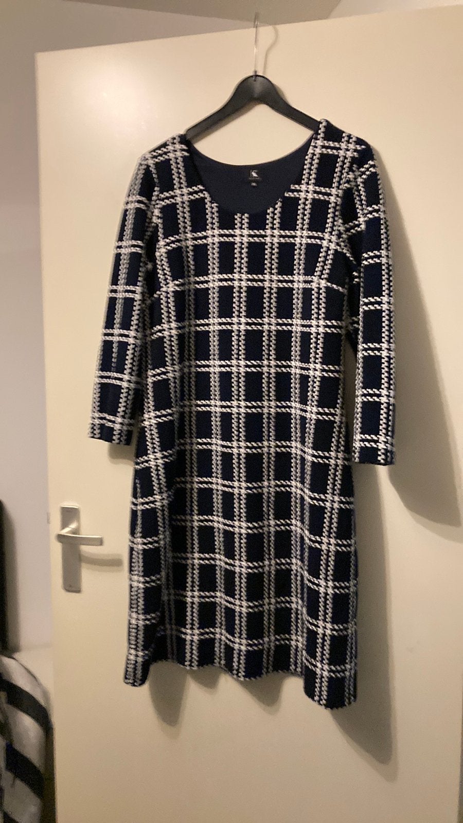 K design jurk gevoerd nieuw 48, Kleding | Dames, Ophalen of Verzenden, Zo goed als nieuw, Blauw, Jurk